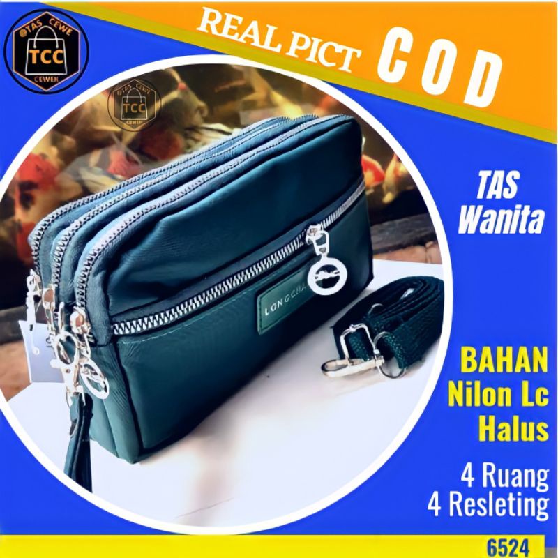 Tas Selempang Cewek Tas Dompet Selempang Bahu Korean Style Slempang Wanita Import 4 Ruang 4 Resletin
