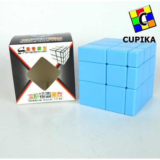 Rubik 3x3 Mirror Shengshou Legend Biru Blue Termurah