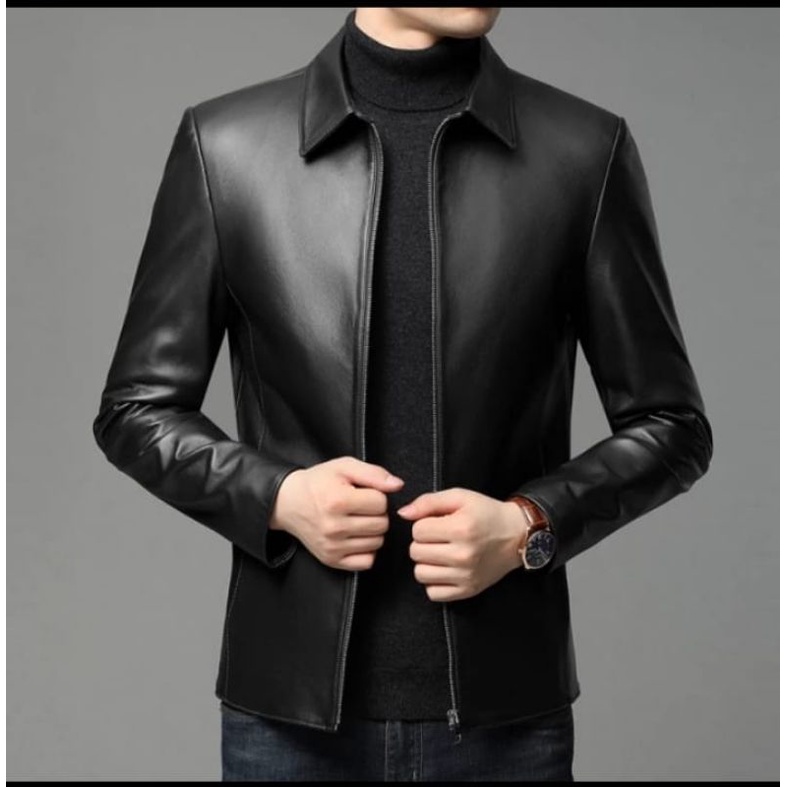JAKET SEMI KULIT PRIA/JAKET CASUAL PRIA