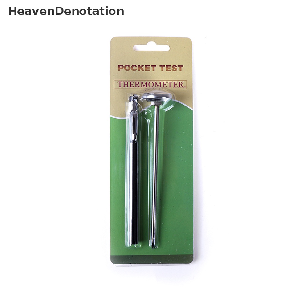 (Heavendenotation) Termometer Pengukur Suhu Makanan / Daging / Kopi / Susu Bahan Stainless Steel Untuk Bbq