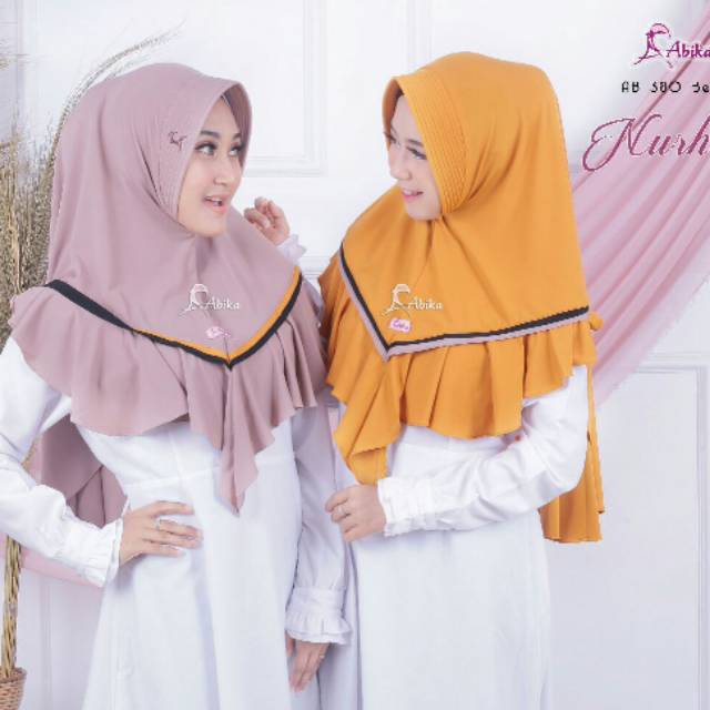Hijab Abika Bergo NURHALIZA New Original by Abika