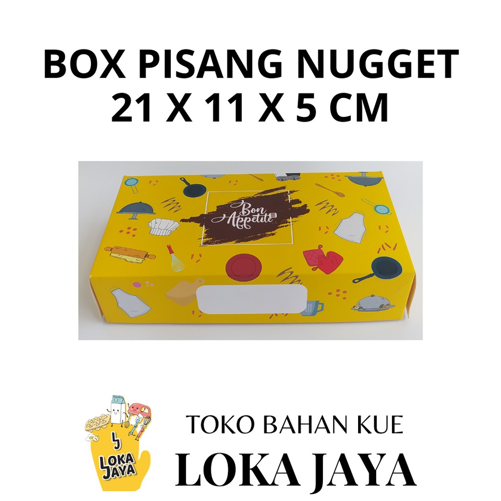 

BOX PISANG NUGGET UK 21 X 11 X 5 CM