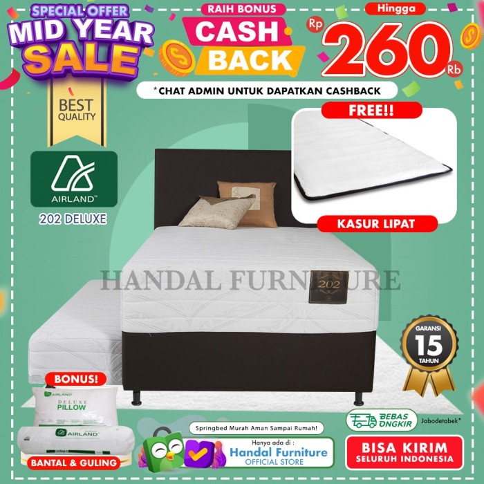 Airland Set Kasur Spring Bed 2in1 202 Deluxe 120 x 200