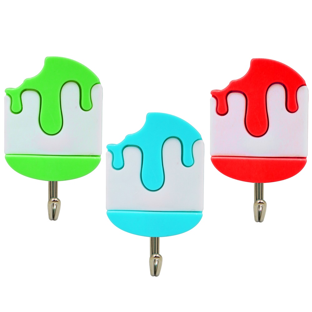 Gantungan Tempel HOOK Karakter Lucu 3 pcs