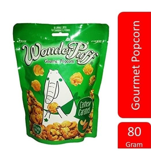 

Wonder Puff/ Gourmet Popcorn Cashew Caramel 80 Gr/ WonderPuff Pop Corn