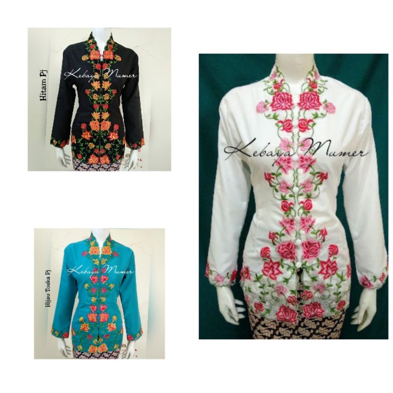 Kebaya Bordir. Kebaya Encim Warna. Kebaya Murah. Kebaya Toska. Kebaya Nyonya. Kebaya Nyonya Murah. Kebaya Mawar. Kebaya Rose.Kebaya Putih. Kebaya Hitam