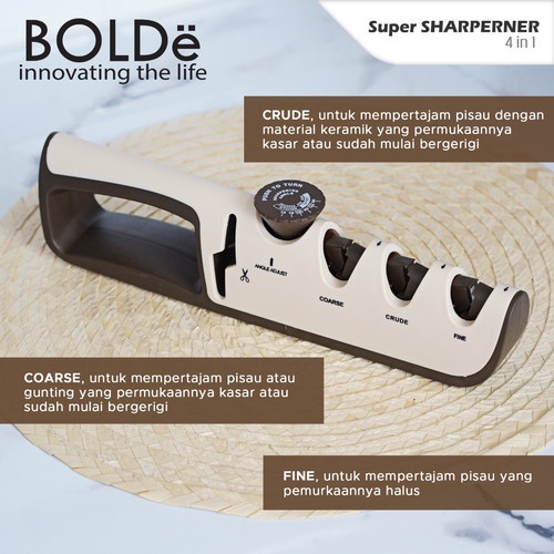 Pengasah Pisau Super Sharpener 4IN1 BOLDe