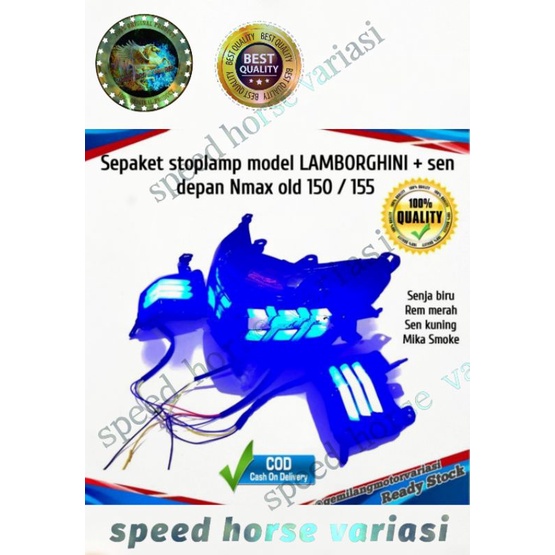 Lampu Lamborghini plus lampu sen Nmax depan Lampu Variasi