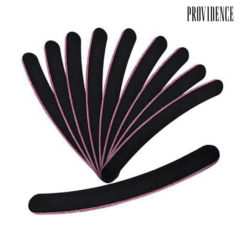 Providence 10Pcs Portable Nail Polishing Grinding Bent Sand Bar Files DIY Manicure Tools