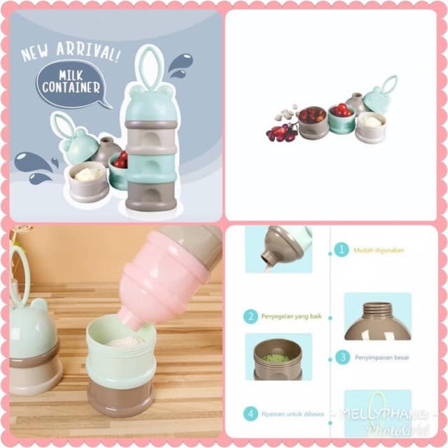 Milk powder container / kontainer susu bubuk tempat snack cemilan anak ok  good quality