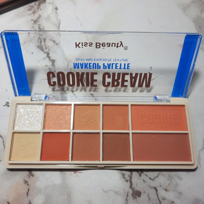 [ECER] EYESHADOW / EYE SHADOW KISS BEAUTY COOKIE CREAM NO.87204-03AB