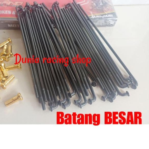 ▲ Jari jari jeruji model TDR Hitam Gold pemakain ring 14 16 17 18 ukuran lengkap ➤