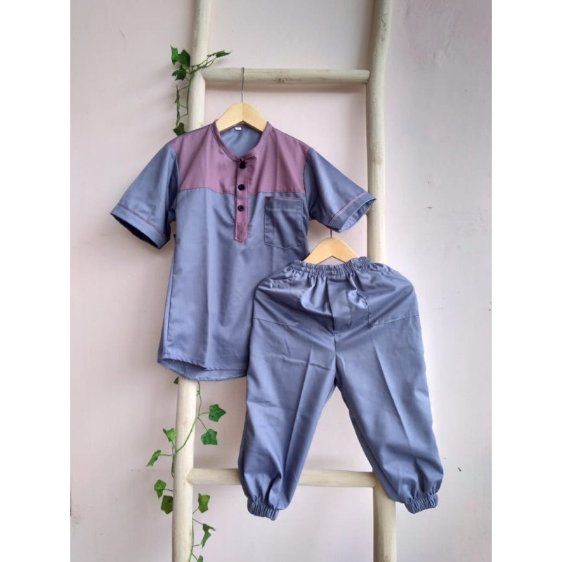 koko Farid/koko anak bahan Toyobo/ setelan anak