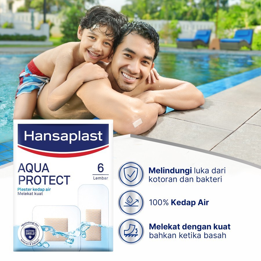 Hansaplast | Aqua Protect Plester Kedap Air | Plester Waterproof