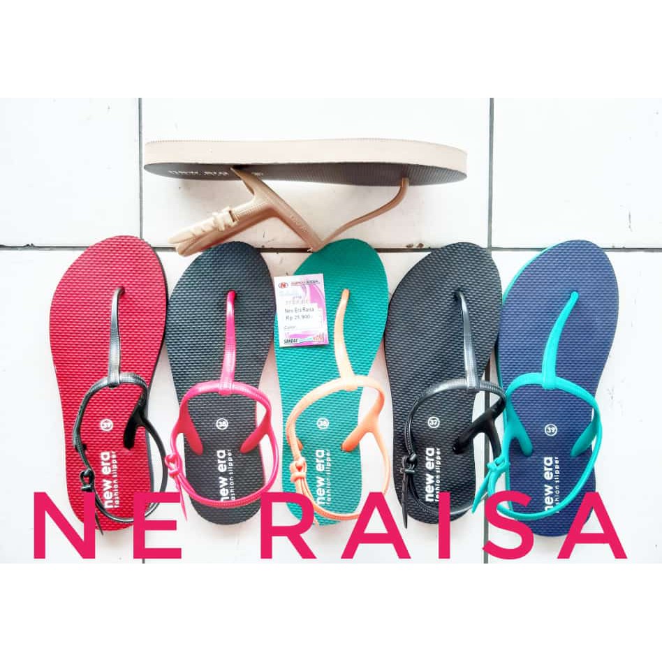 SANDAL NEW ERA RAISA WARNA (TALI BELAKANG)