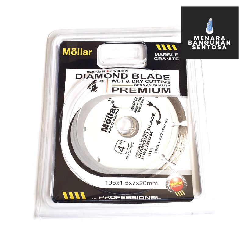 Diamond Wheel Mollar White 4&quot; / Mata Pisau Potong Keramik Granit