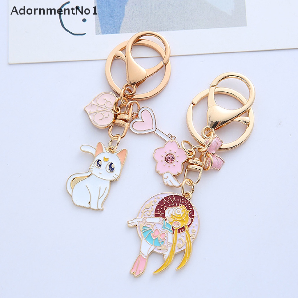 (AdornmentNo1) Gantungan Kunci Bentuk Kartun Sailor Moon