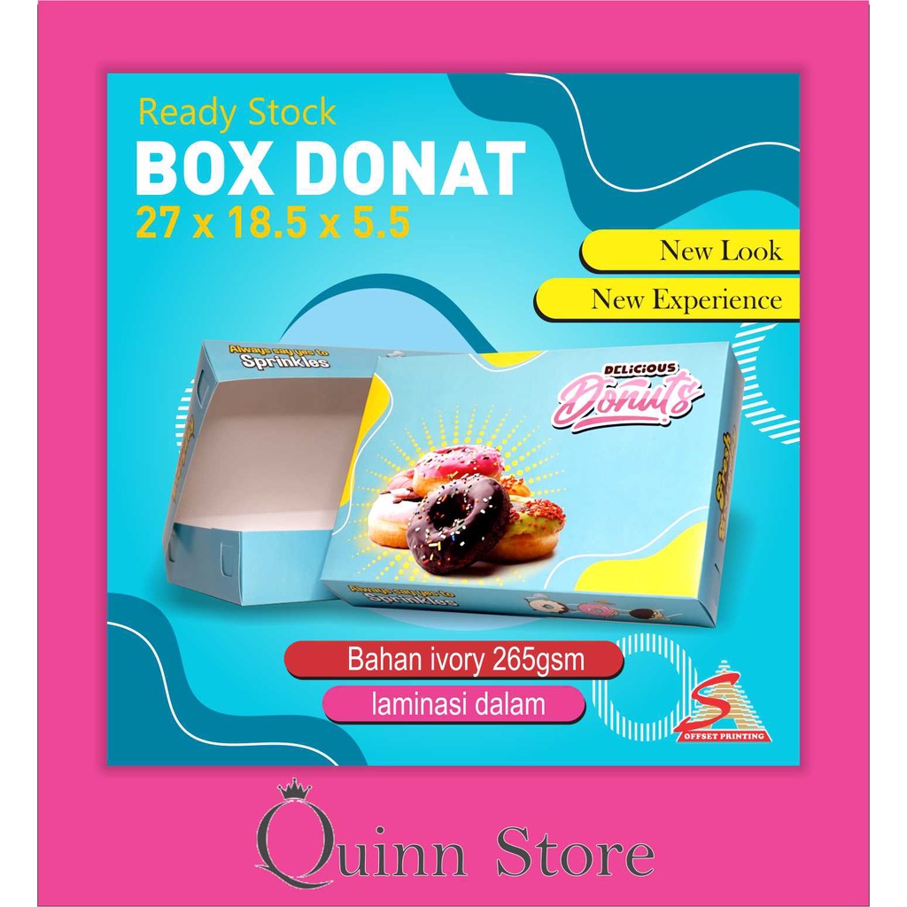 

Termurah!! Box Donat 27 x 18.5 x 5,5