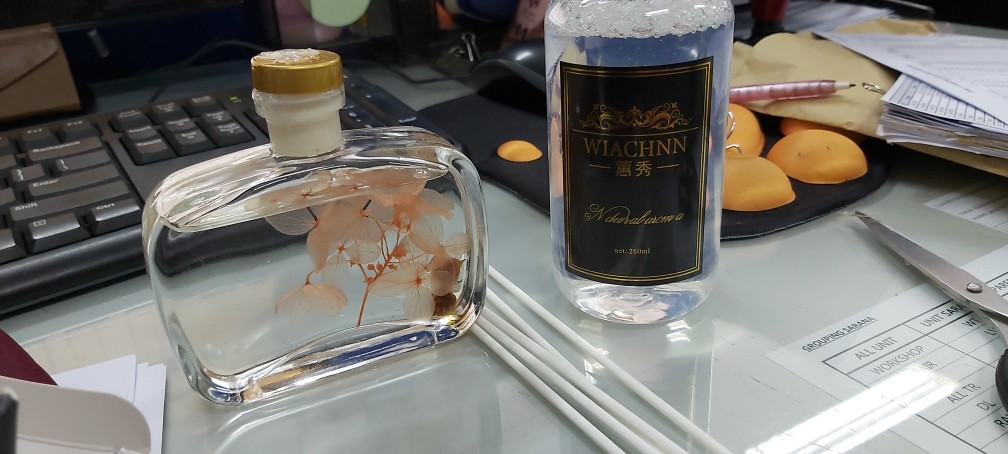 Reed Diffuser 100 Ml Aroma Difuser Dengan Bunga Asli Stick Rattan Rotan Aromatherapy Wiachnn
