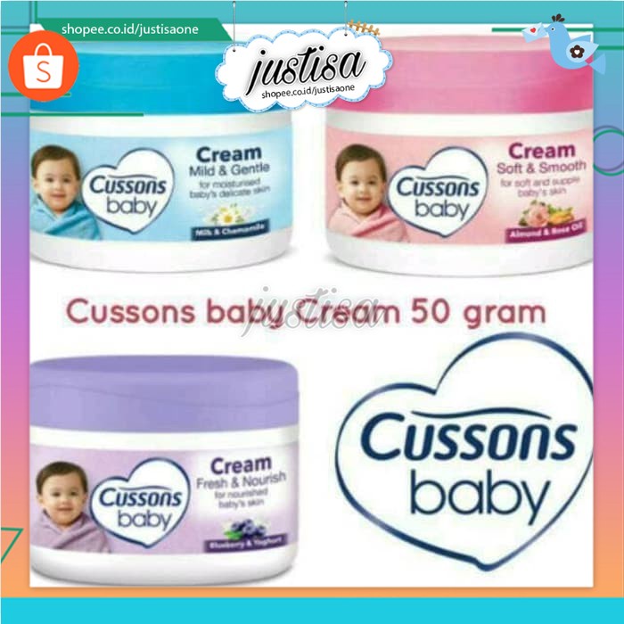 Promo !! Cussons Baby Cream Lotion Bayi Krim Bayi Blue Pink Purple 50 Gram - cream baby cussons - lotion baby