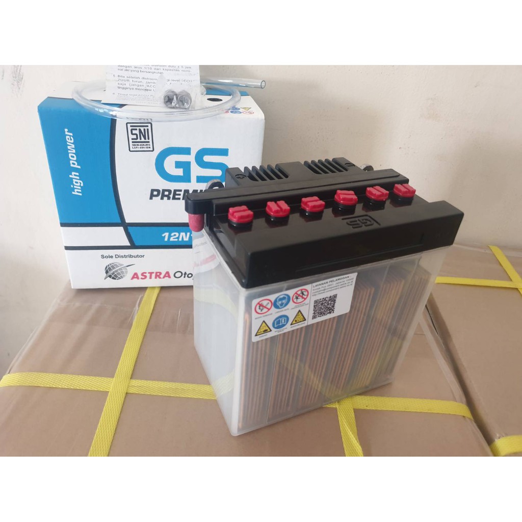 AKI GS ASTRA 12N10-3B PREMIUM 12V 10AH AKI BASAH