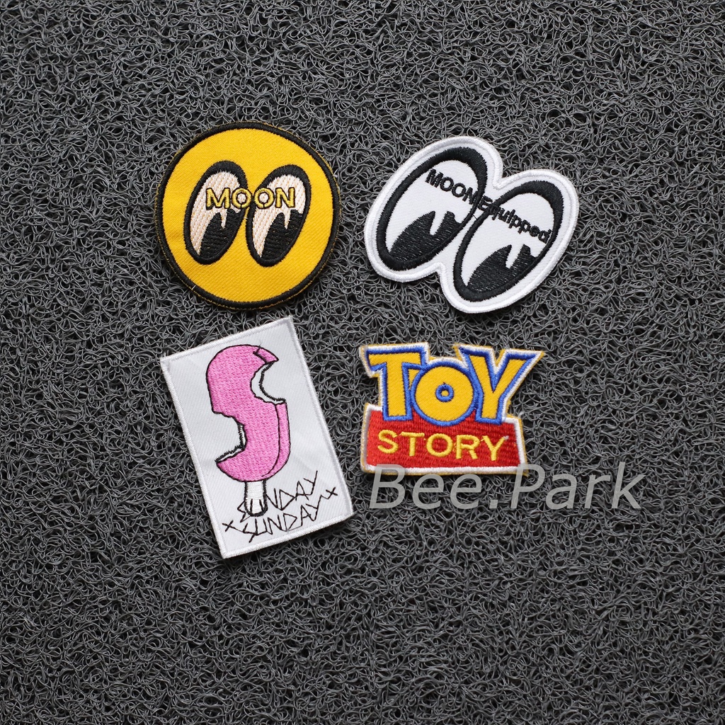 Patch Bordir Moon TOY STORY/Emblem Bordir Jahit Lucu