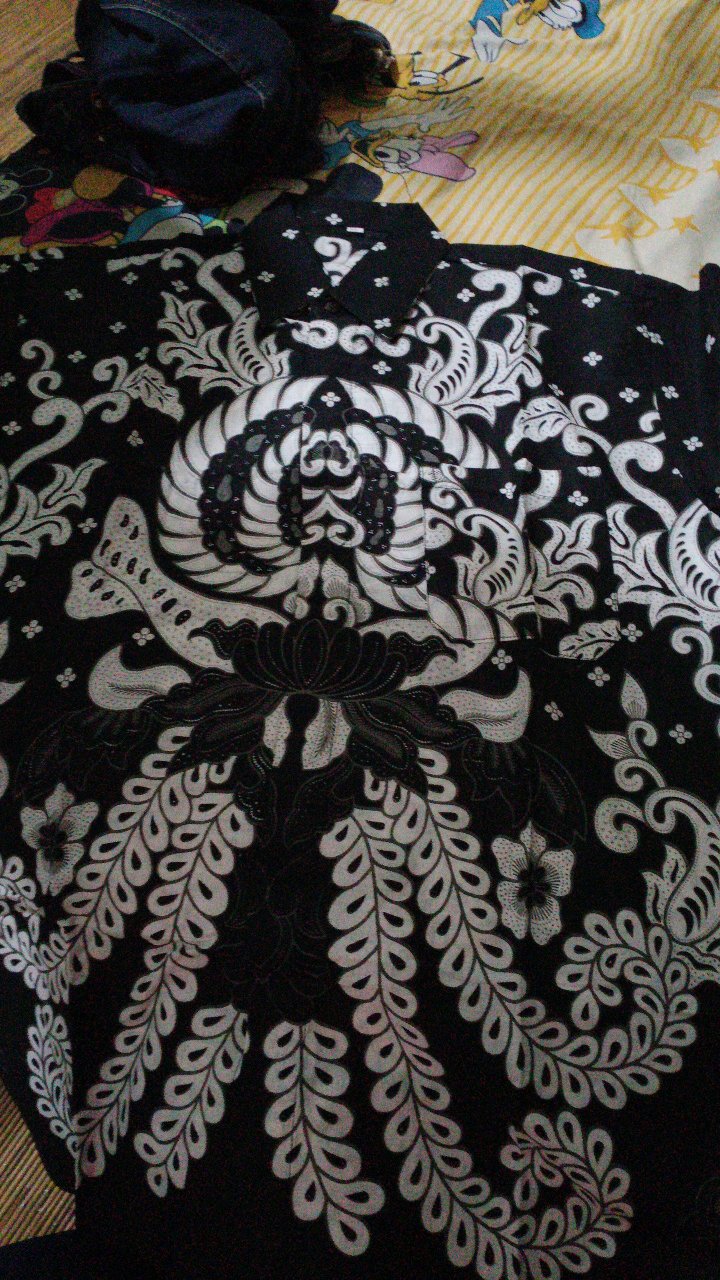 Batik Couple Keluarga Sania Ruffle Ori Ndoro Jowi Dnt Brokat Gurita