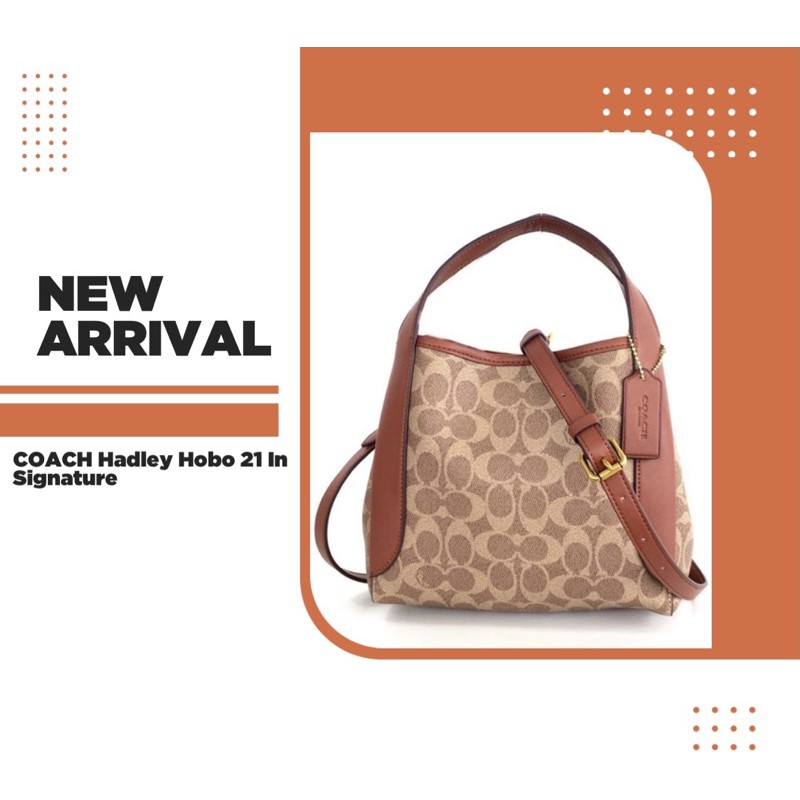 COACH Hadley Hobo 21 In Signature