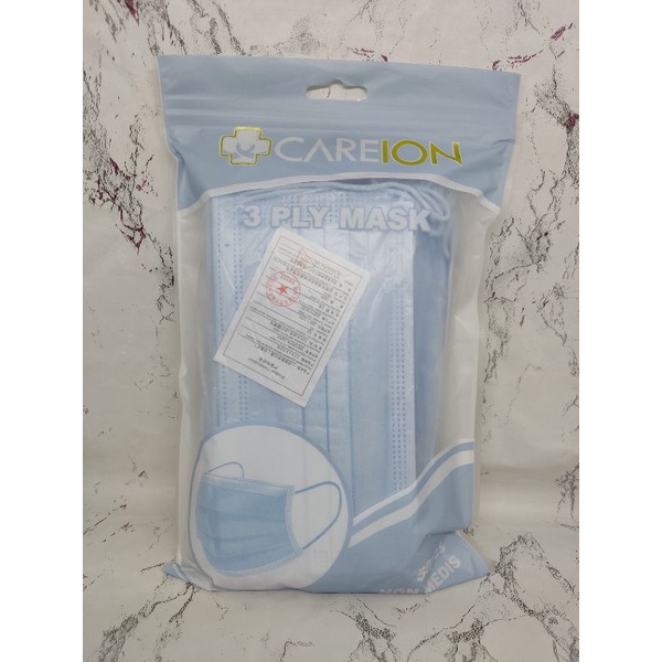 MASKER 3PLY CAREION WARNA ISI 50 LEMBAR