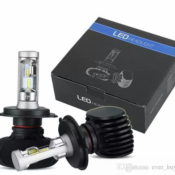 H4 LED LAMPU UTAMA MOBIL/MOTOR TYPE CSP LED CHIP S1 PUTIH 6000K
