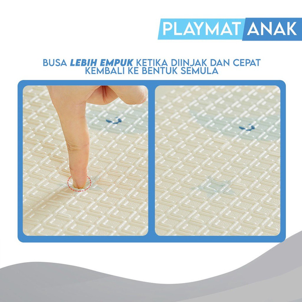 Foldable Carpet Tikar Premium Playmat Bayi XPE KARPET ANAK 200 x 180 x 1cm - TEBAL 6 MM