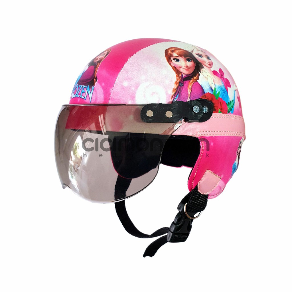 SPECIAL Helm Anak Retro Karakter Frozen