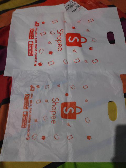 Shopee Plastik Kemasan Bungkus Ukuran 30x40 Putih Tebal