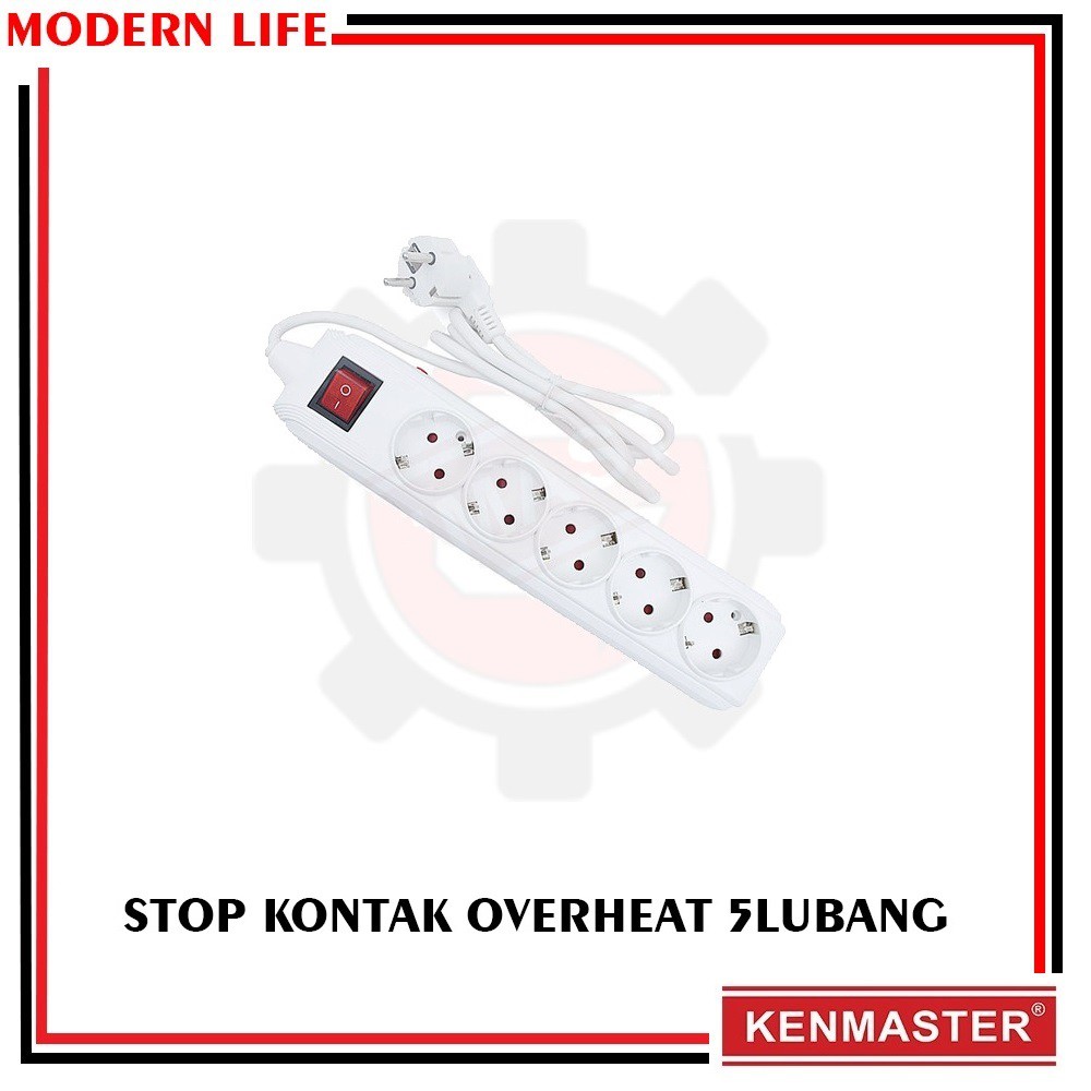 Kenmaster Stop Kontak Overheat SNI - 5 LUBANG