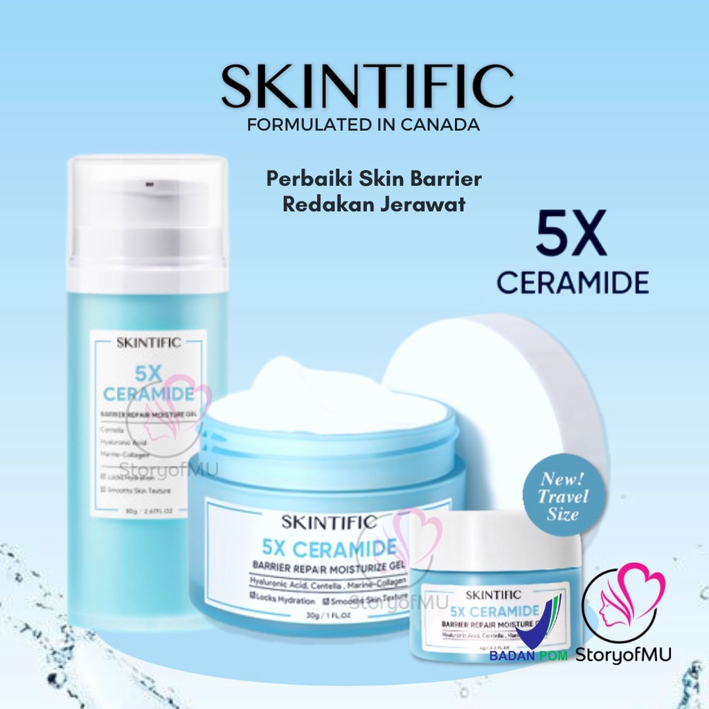 Jual [BPOM] SKINTIFIC - 5X Ceramide Barrier Repair Moisture Moisturize ...