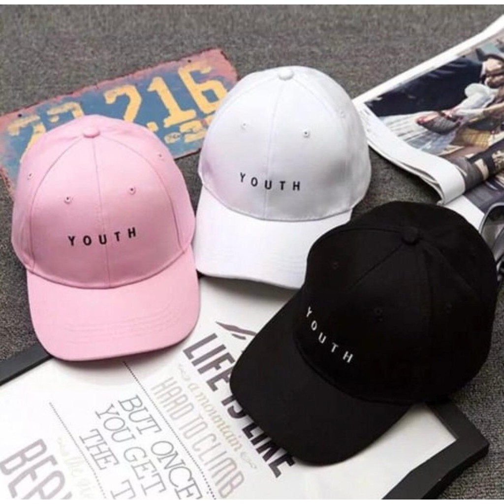 Fashion Topi Pria Wanita Fashion Musim Panas Solid Baseball Hitam Putih Bahan Canvas BERKUALITAS