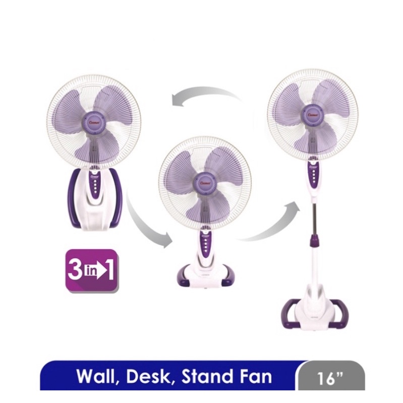 [ Cosmos ]Kipas Angin 3in1 WADESTA 16-SO33 (Wall,Desk,Stand Fan) - 16 Inch