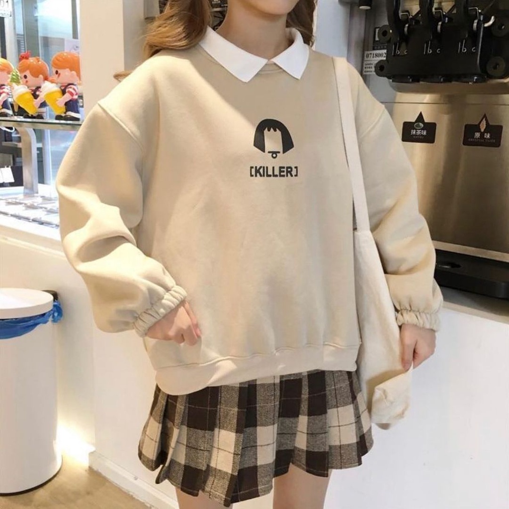 PRQ KILLER SWEATER - SWEATER WANITA KOREN STYLE - SWEATER OVERSIZE