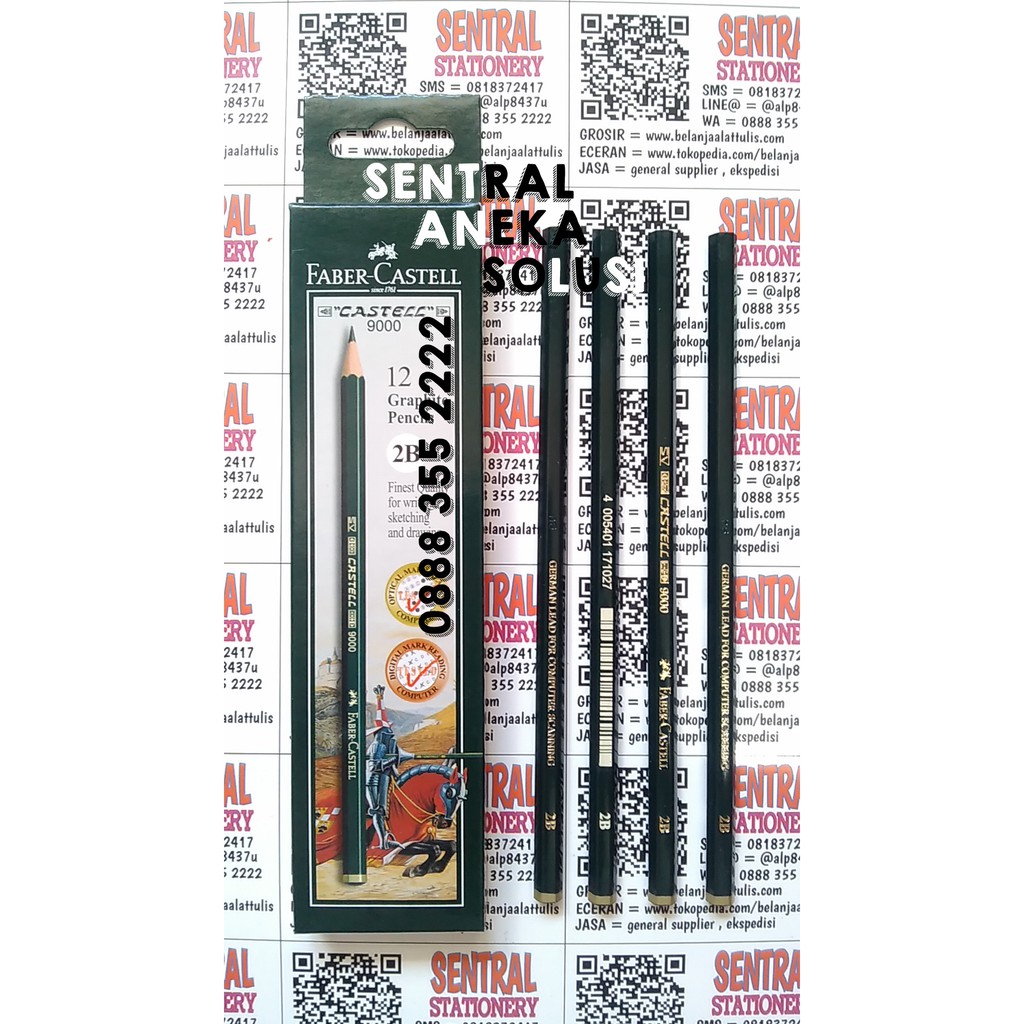 (ORIGINAL) faber castell pensil 2b computer scanning ujian nasional asli segelan PASTI ASLI BUKAN KW