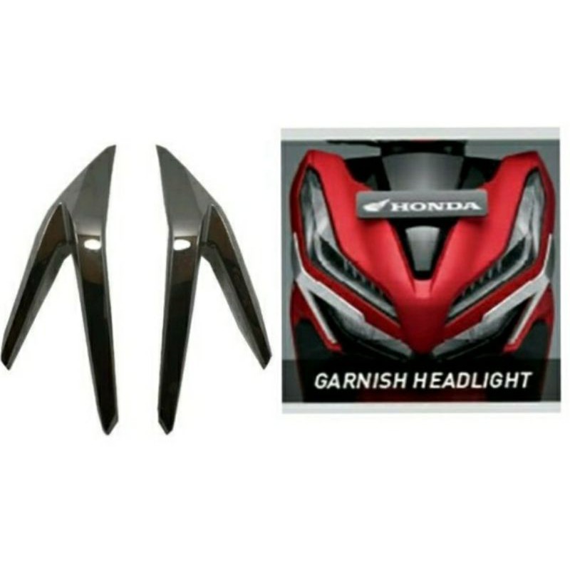 Garnish Headlight Headlamp/Garnish lampu depan vario125/150(Original)