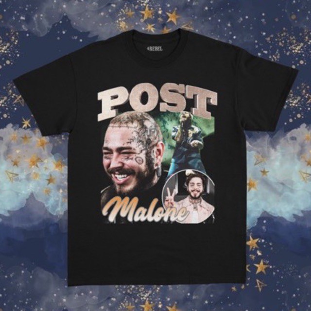 Post Malone T-Shirt / Kaos Bootleg Vintage / Kaos Post Malone / kaos oversizec