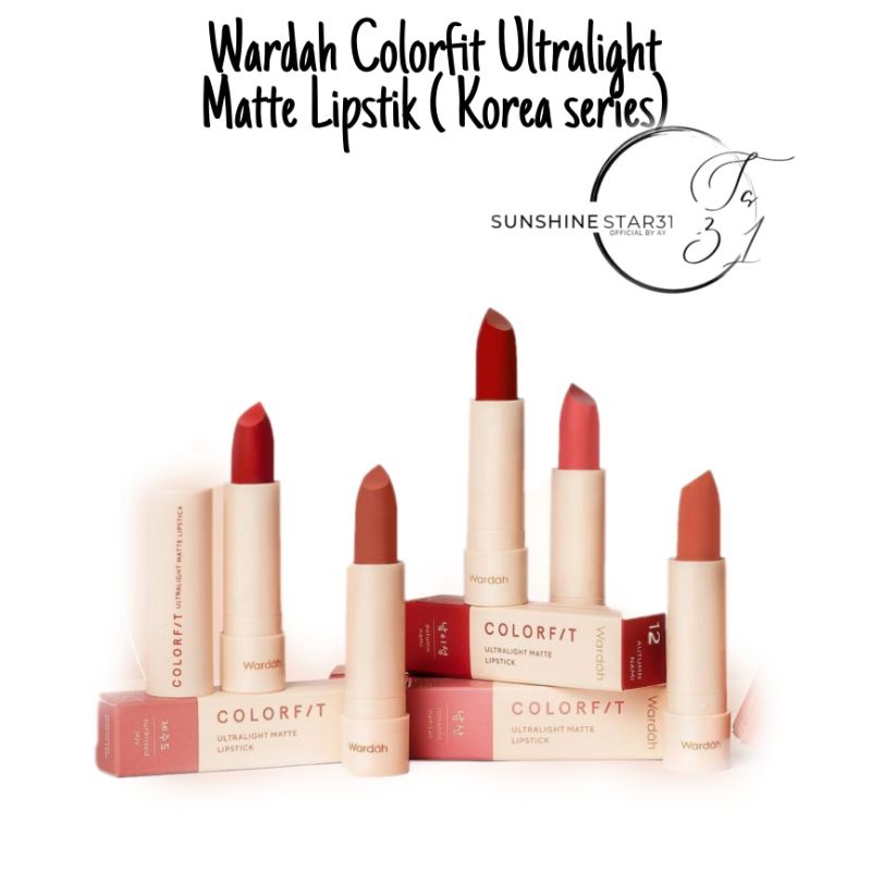 Wardah Colorfit Ultralight Matte Lipstik (Korea series)