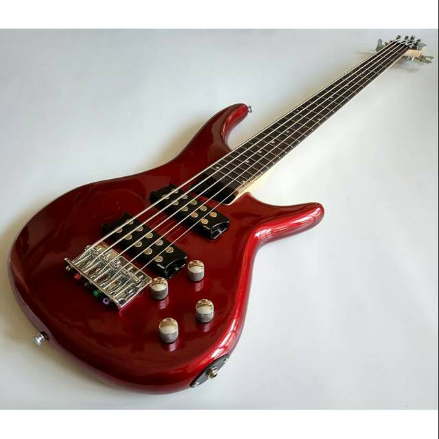 Gitar Bass Listrik elektrik ibanez sdgr 5 string merah