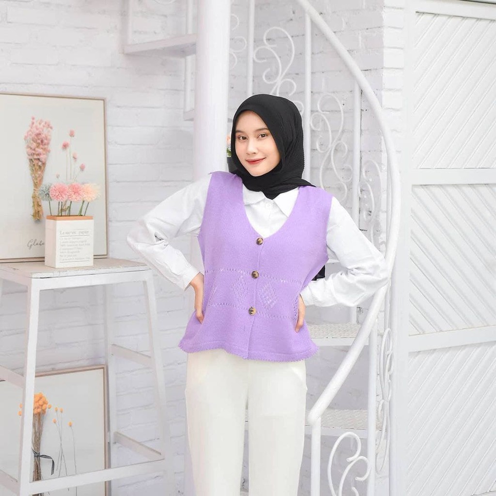 Nara Grosir - Salsa Vest | Fashion Terkini | Sweater Termurah