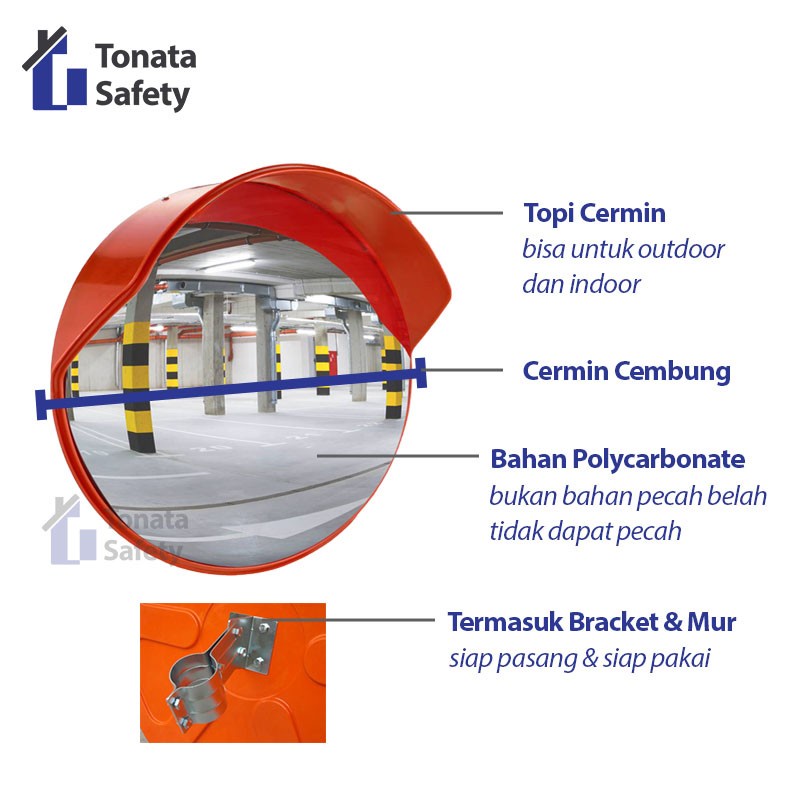Convex Mirror / Outdoor 45 cm / Cermin Cembung 45cm