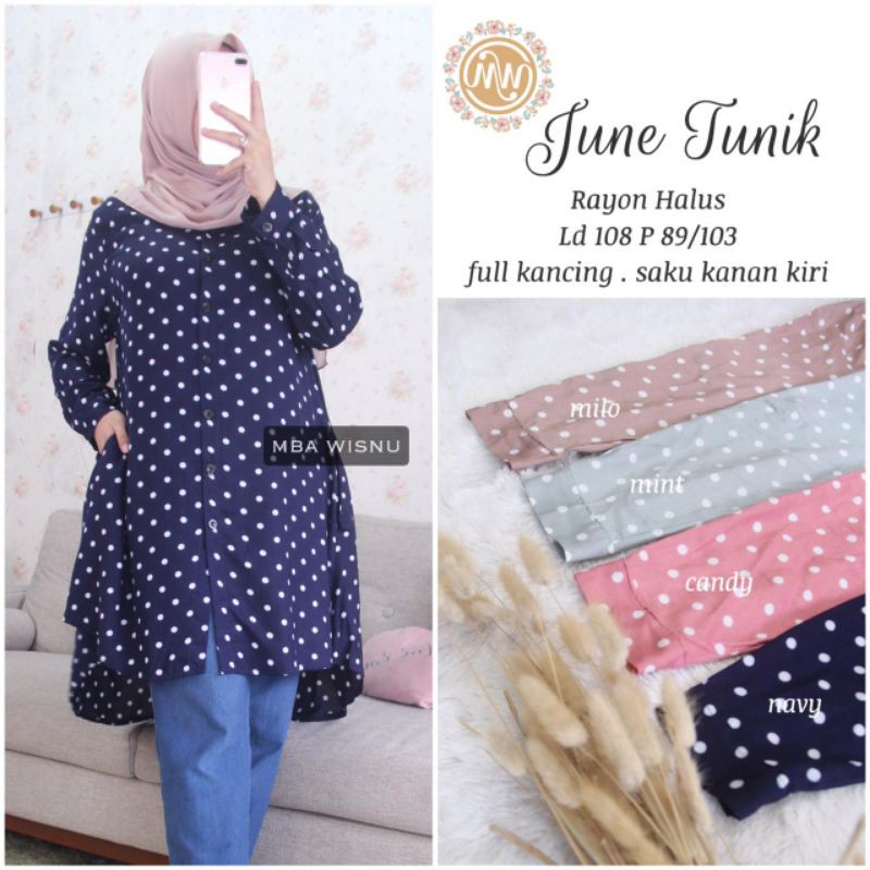 Tunik June bahan rayon