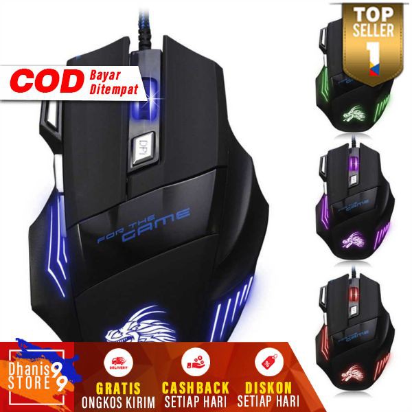 Gaming Mouse Wired LED Murah Mos Game Aksesoris Komputer Keren Mous Laptop Terbaru