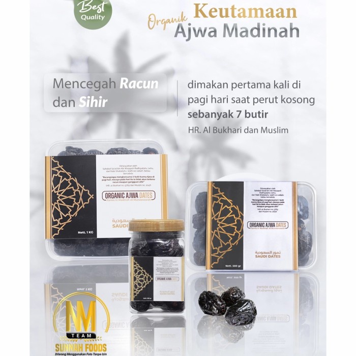 

Kurma Nabi Ajwa Madinah Organic 500gr, Castle Farm Sorted bergaransi