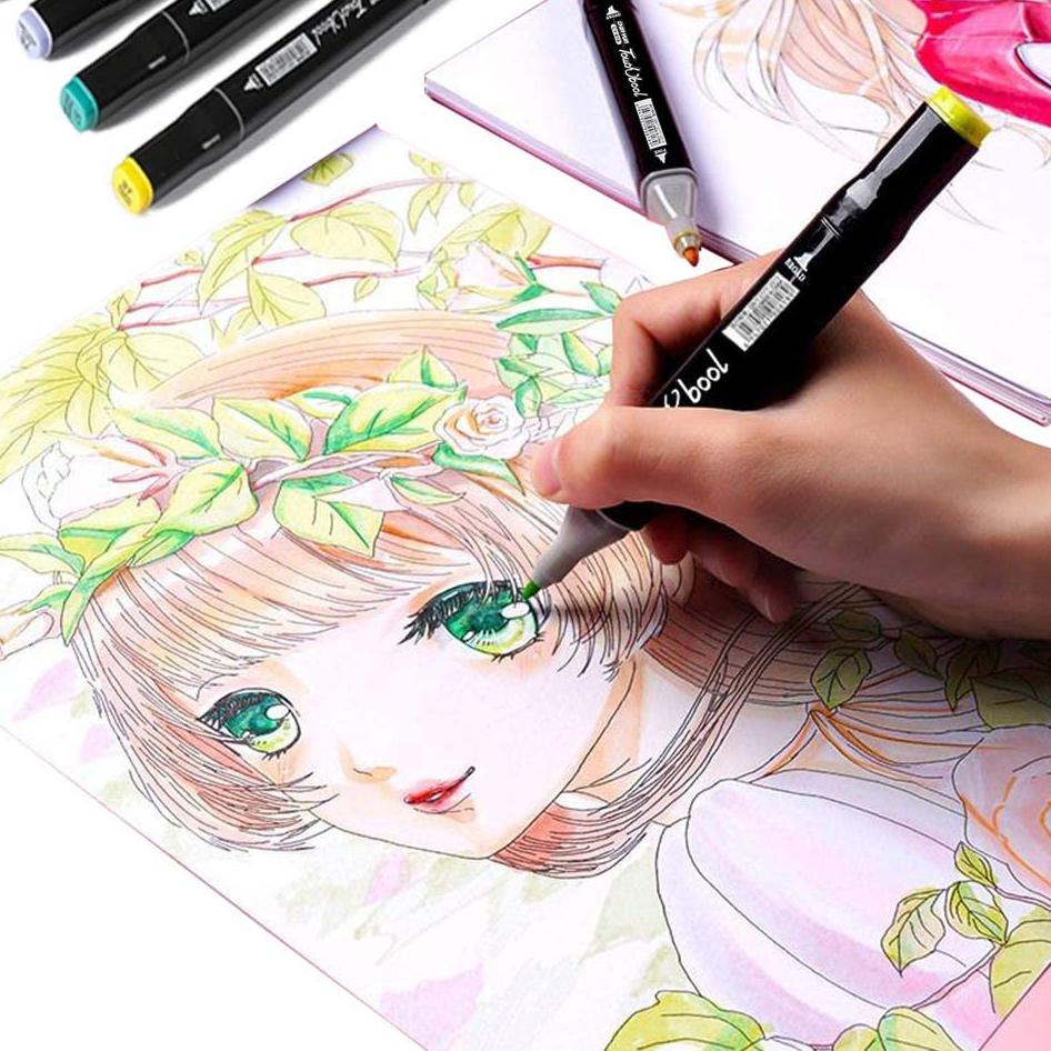

⚡️9.9 FLASH SALE⚡️ TouchFive 24/36/48/60/80 Warna Sketsa Spidol Umum General Marker Set Animation Markers 