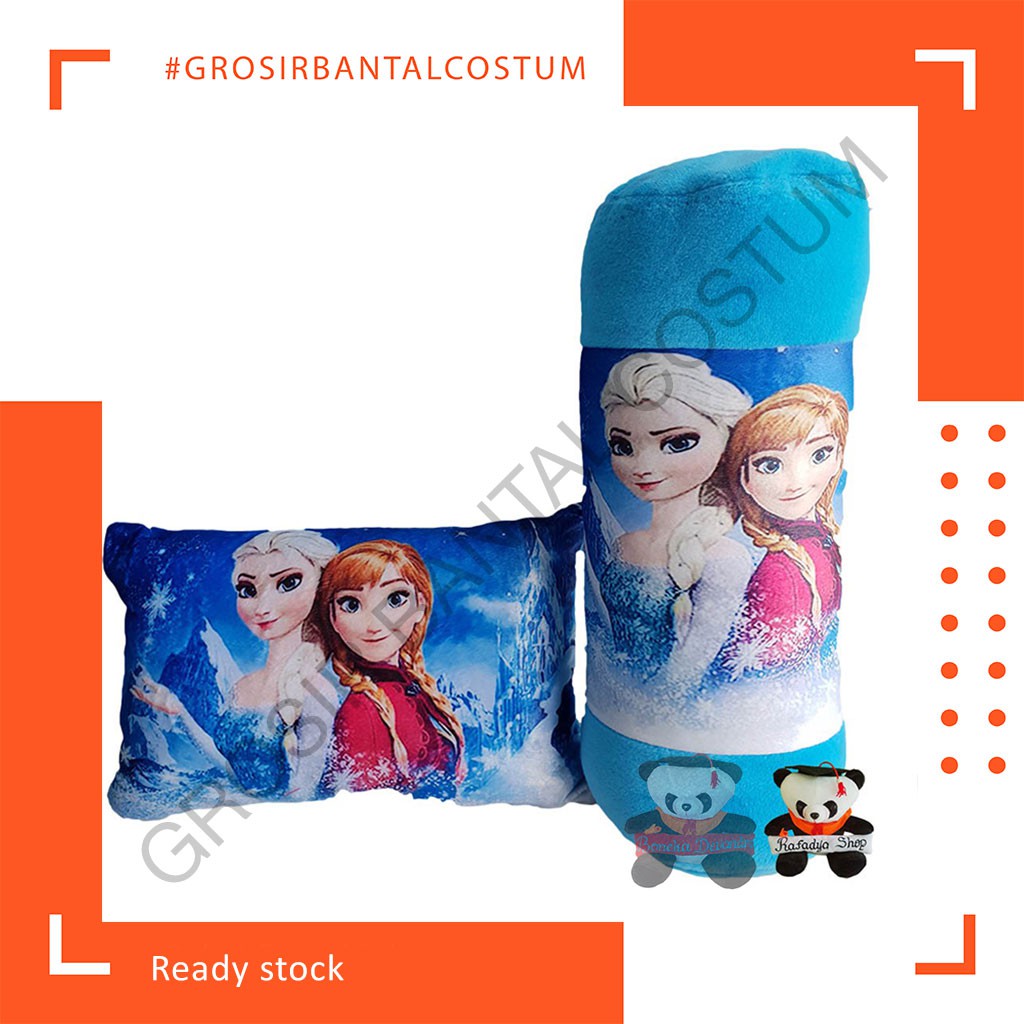 BANTAL SET PRINTING ANAK KARAKTER FROZEN